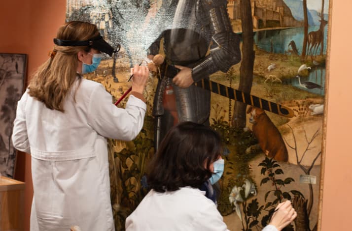 Explore the Thyssen's restricted restoration department on a private visit