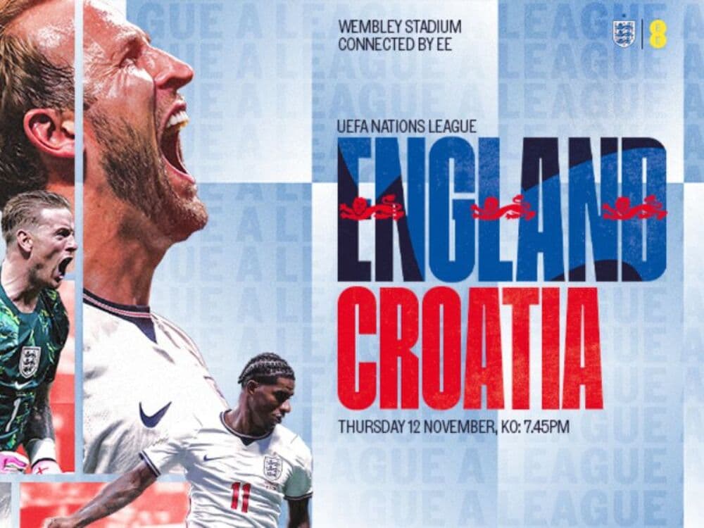 England v Croatia 2026 UEFA Nations League, VIP Experience with Stay and stadium tour