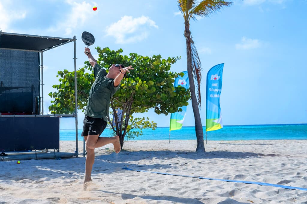 One Happy Beach Tennis Experience + Suite Stay in Aruba — 2 Tickets (Pkg 1)