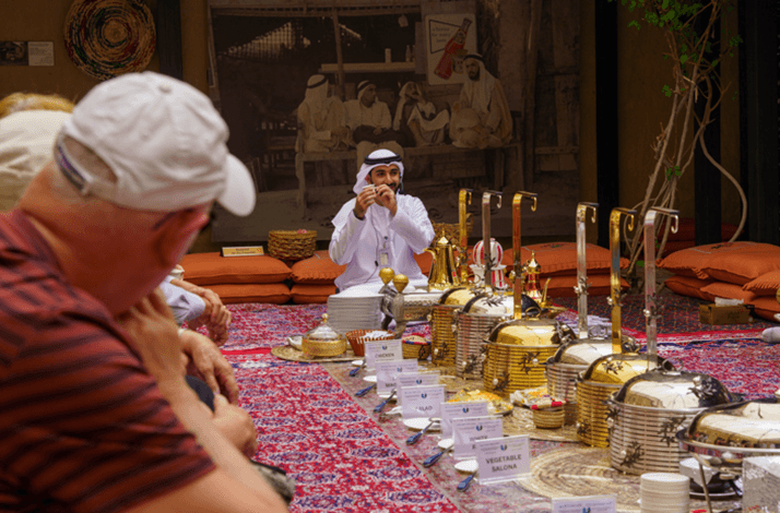 Meet Bedouin and his falcon after an authentic Emirati meal