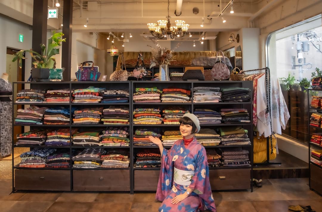 Get styled in kimono by influencer Sankak for retro photoshoot