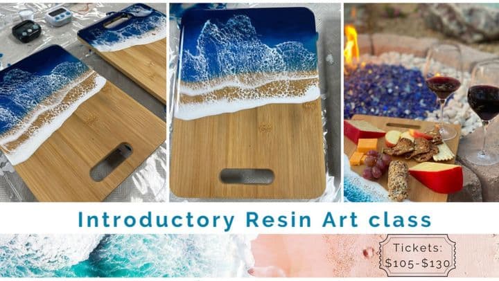 Introductory Resin Art: Ocean Cheeseboard Workshop | Oceanside